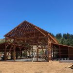 Construction of barn.