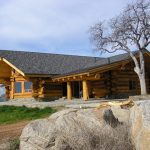 Exterior of the Log Cabin.