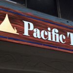 Redwood sign for Pacific Thai.